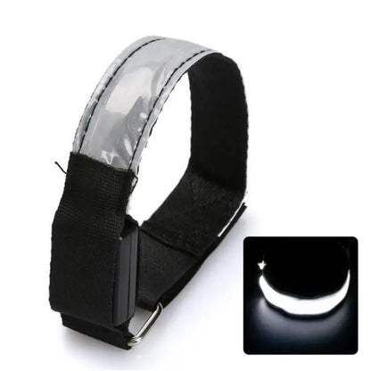 LED Luminous Reflective Bracelet Night Running Armband Outdoor Sports Safety Belt Cycling Arm Band Bicycle Light USB Charging