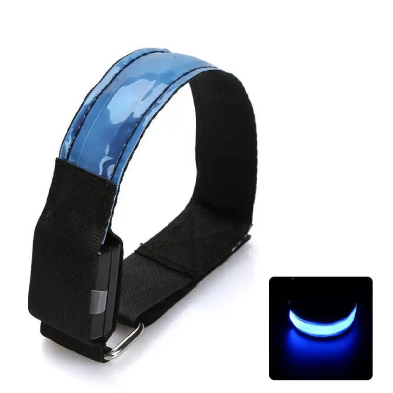 LED Luminous Reflective Bracelet Night Running Armband Outdoor Sports Safety Belt Cycling Arm Band Bicycle Light USB Charging
