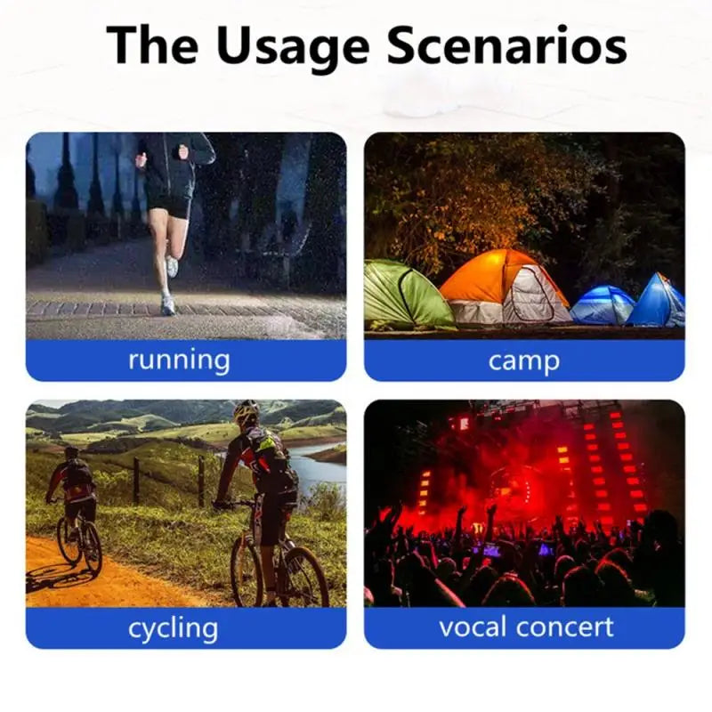 LED Luminous Reflective Bracelet Night Running Armband Outdoor Sports Safety Belt Cycling Arm Band Bicycle Light USB Charging