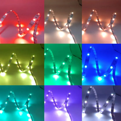 Smart Led Lights Strips 5V 5050 Rgb, Bluetooth App Control Adhesive Ribbon Tape