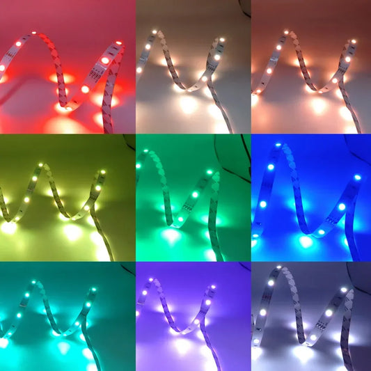 Smart Led Lights Strips 5V 5050 Rgb, Bluetooth App Control Adhesive Ribbon Tape