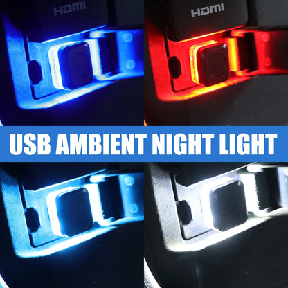 Mini USB Interior car Lights, Atmosphere Lamp LED Neon .