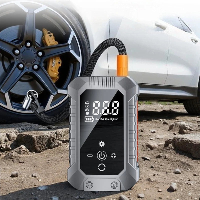 Car Mounted Inflation pump. Tire Pressure Measuring
