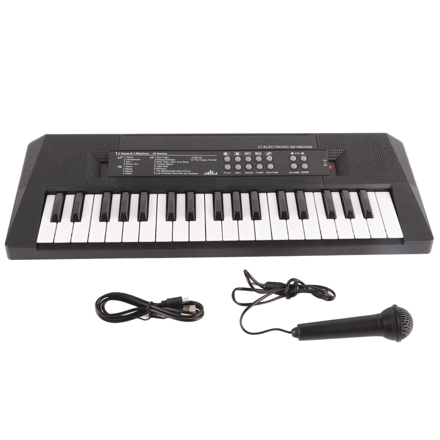 Electric Keyboard 37 Key Piano Children's with Microphone Recording Function
