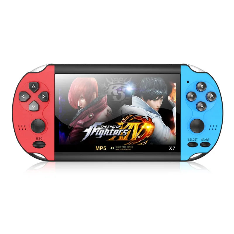 X7 Handheld Game Console 4.3 Inch HD Screen 8G Built-in 10000 Classic Games Mini Video Gaming Device