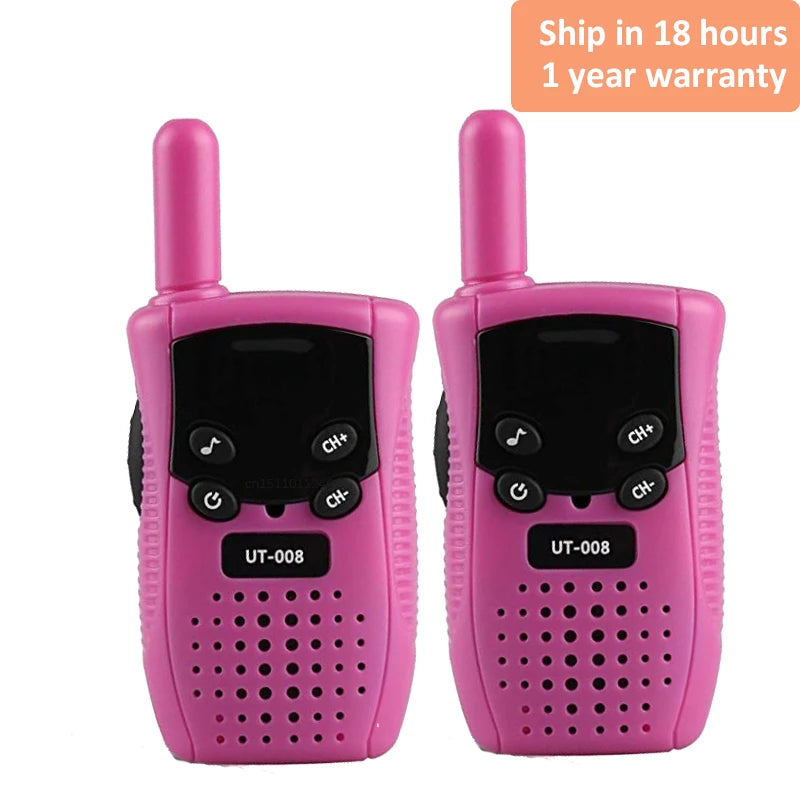 2PCS Mini Walkie Talkie Children Handheld, Long Range, Portable
