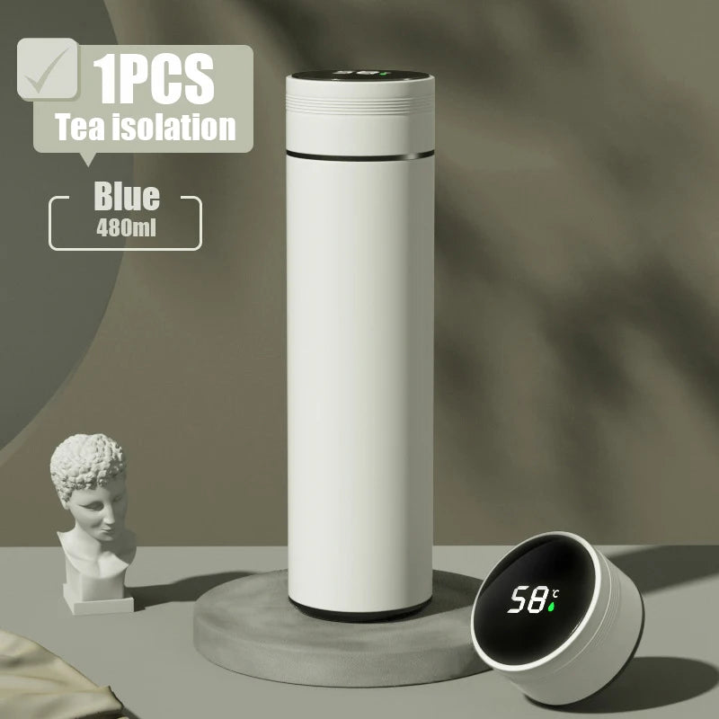 Outdoor Smart Thermos Cup 304 Stainless Steel Smart Temperature Display Waterproof Double-wall Vacuum