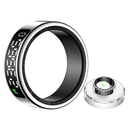 Smart Ring with Heart Rate Blood Oxygen Sleep Monitoring Health Tracker with Display Screen