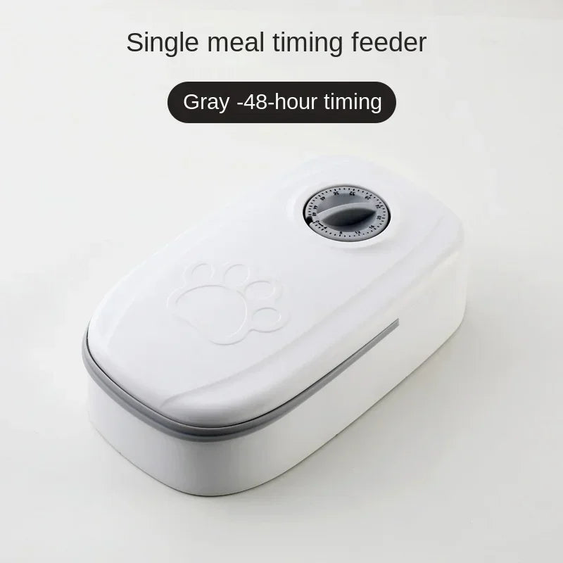 Smart Pet Feeder with Timer Automatic Food Dispenser for Cats Dogs Dual dish Separation. Puppy/Kitten Feeding