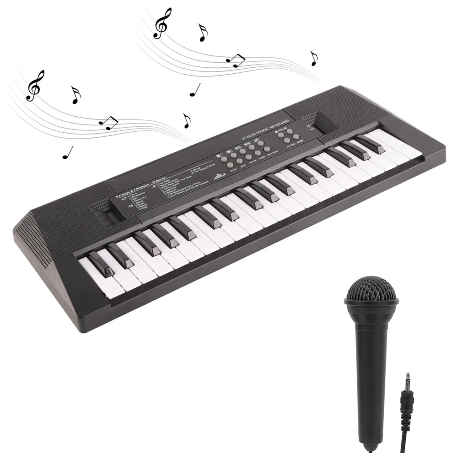 Electric Keyboard 37 Key Piano Children's with Microphone Recording Function