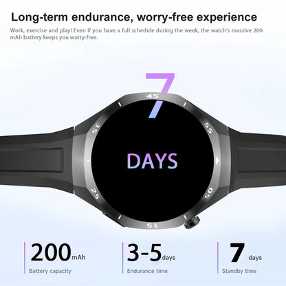 LAXASFIT Outdoor Sports Smart Watch Fitness Tracking 1.52inch HD Bluetooth  New Smartwatch