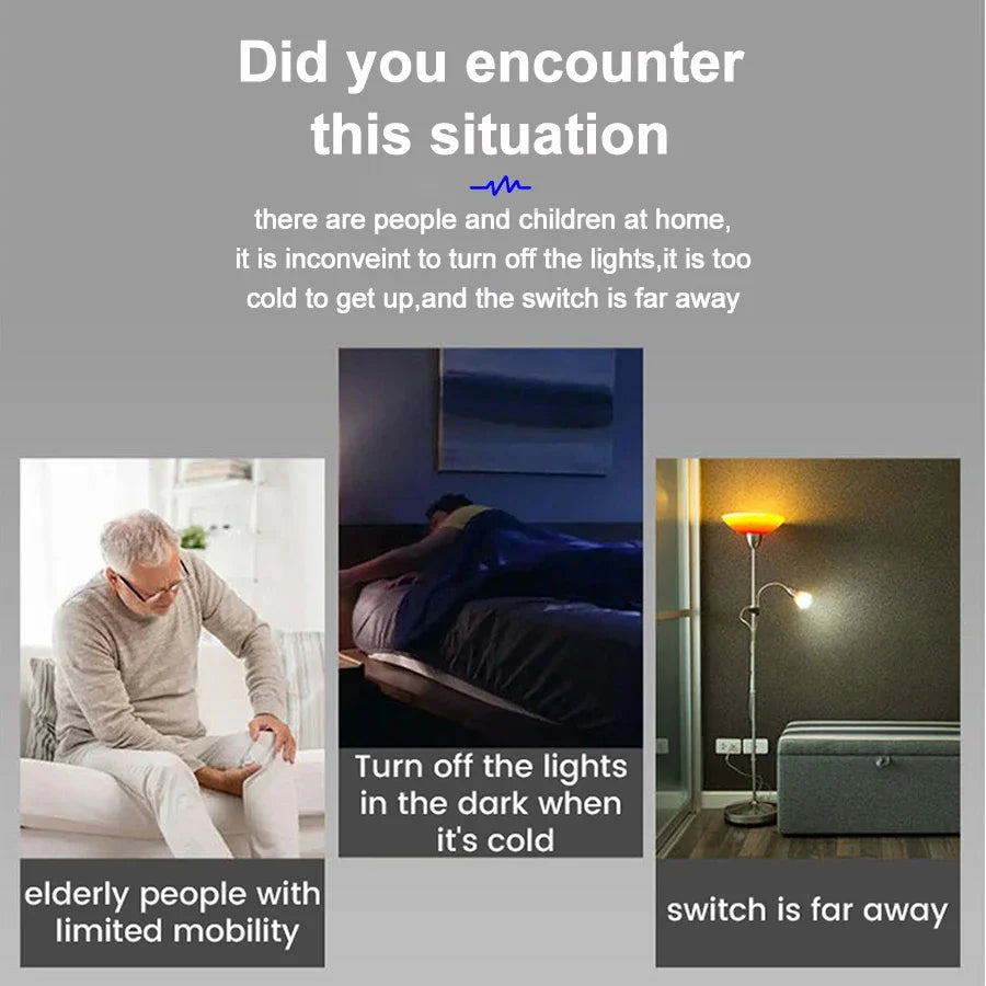 Smart LED Lampholder E27 AC85-265V with Remote, Timer, Color Changing, Universal Socket, Easy Install