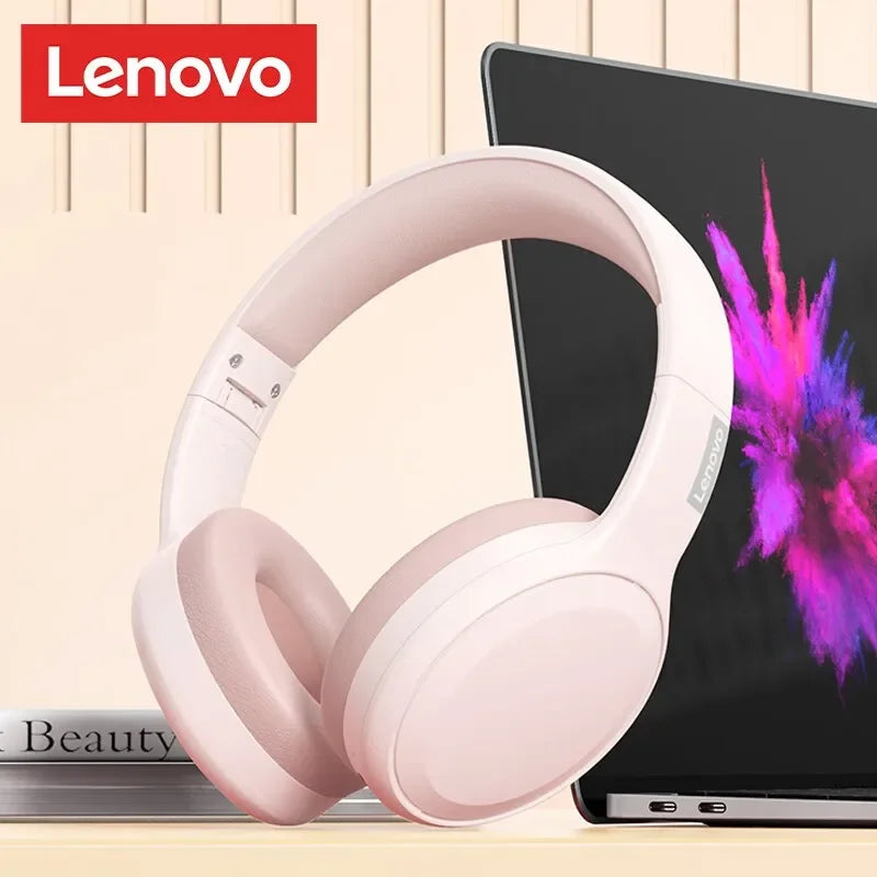 Choice Lenovo TH30 Wireless Bluetooth HiFi Stereo Headphones Sport With Mic Music Headsets Foldable Low Latency Gaming Earphones