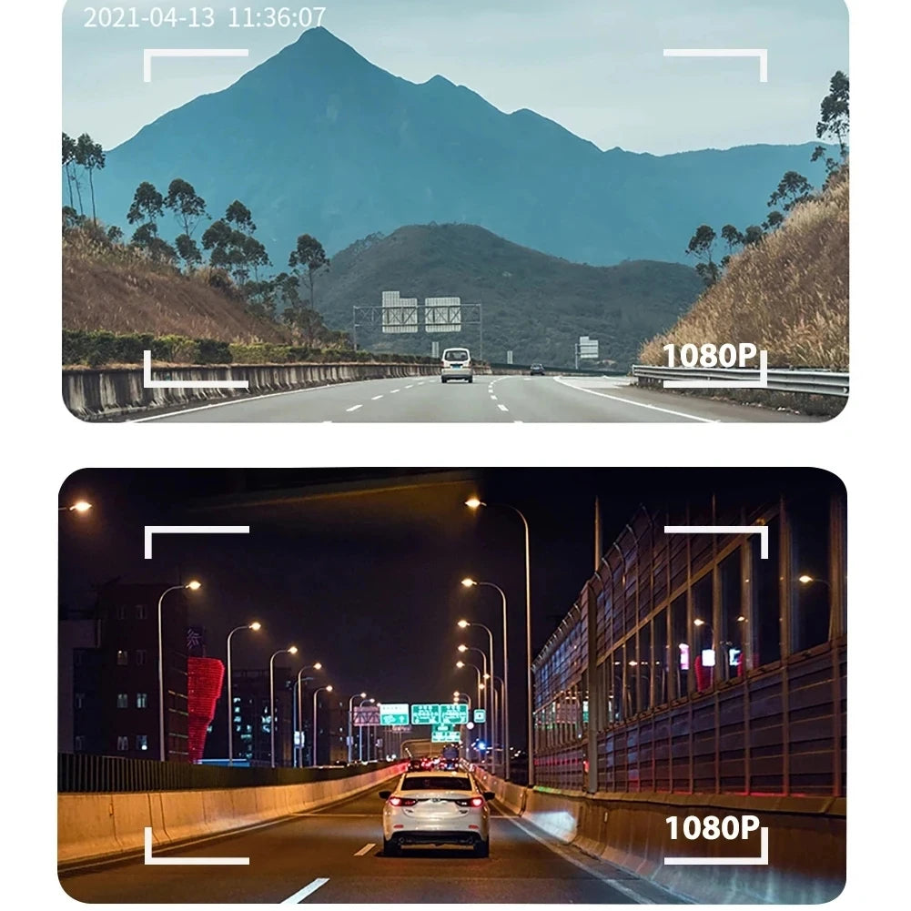 Dash Cam HD 1080P Car Charge WIFI Mobile Connect Front Rear Dual-Camera