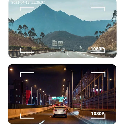 Dash Cam HD 1080P Car Charge WIFI Mobile Connect Front Rear Dual-Camera