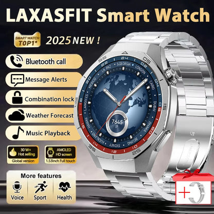 LAXASFIT Outdoor Sports Smart Watch Fitness Tracking 1.52inch HD Bluetooth  New Smartwatch