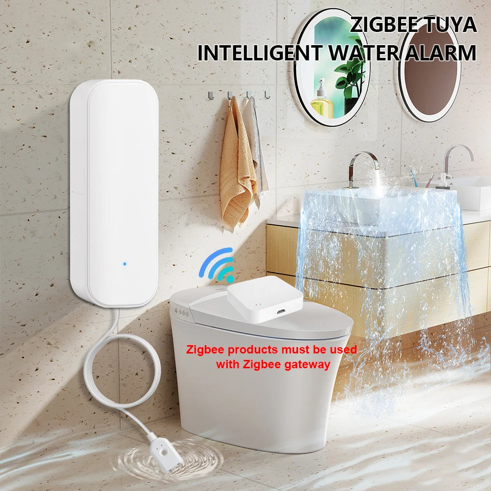 Water Leak Detector  Flood Sensor Smart Life APP Remote Monitoring Flood Alert Security