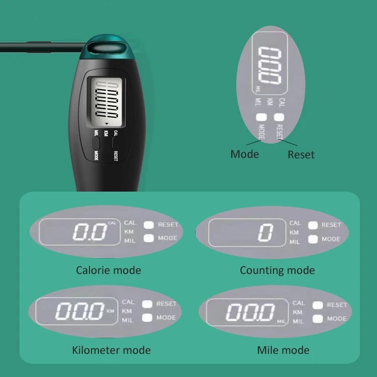 1PC Counting Jumping Rope Steel Wire Skipping Rope