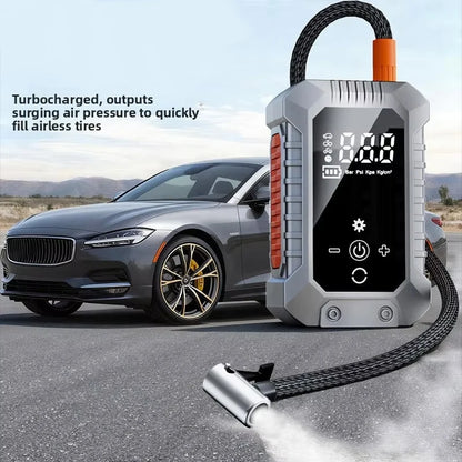 Car Mounted Inflation pump. Tire Pressure Measuring