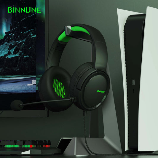 Gaming Headset with Mic for Xbox Series X|S Xbox One PS4 PS5 PC Switch, Wired Audio Gamer Headphones with Microphone