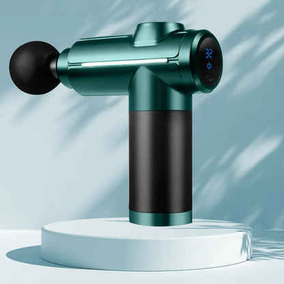 Massage Gun Deep Tissue Muscle Percussion Massager, 32 Speeds with LCD Touch Screen 8 Heads Shoulder Body Neck Back Relaxation