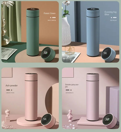 Outdoor Smart Thermos Cup 304 Stainless Steel Smart Temperature Display Waterproof Double-wall Vacuum