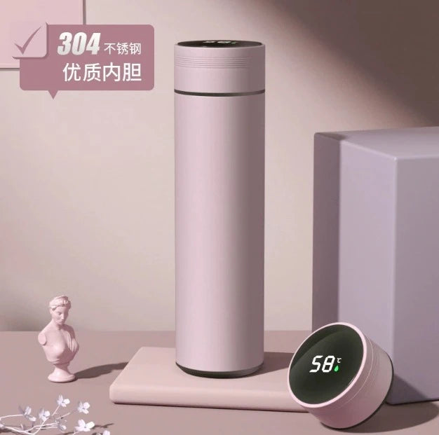 Outdoor Smart Thermos Cup 304 Stainless Steel Smart Temperature Display Waterproof Double-wall Vacuum