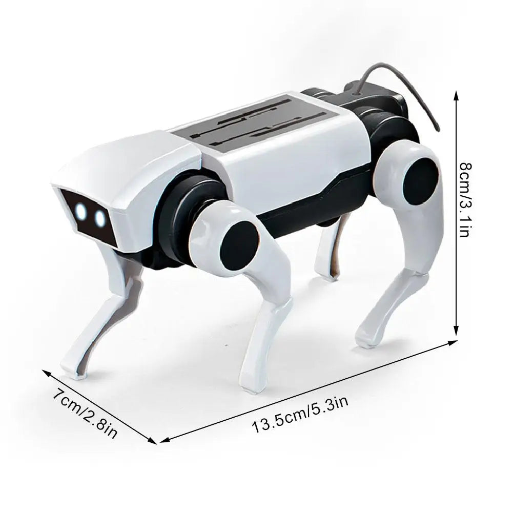 2 In 1 DIY Remote Control Robot Toy Assembling Mechanical Dog or Cat Animals Educational Toys Smart Robot Toy Gift for Children