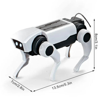 2 In 1 DIY Remote Control Robot Toy Assembling Mechanical Dog or Cat Animals Educational Toys Smart Robot Toy Gift for Children