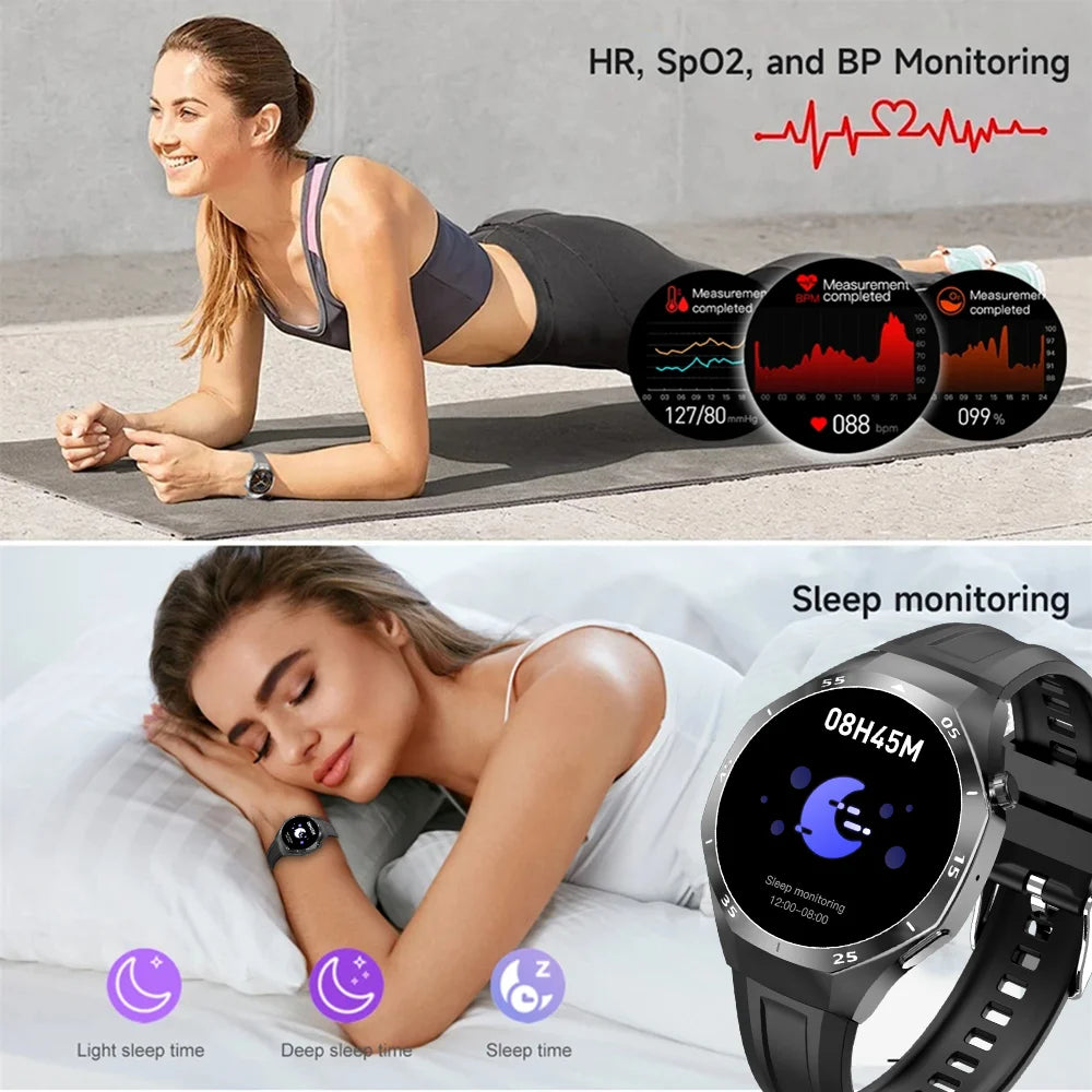 LAXASFIT Outdoor Sports Smart Watch Fitness Tracking 1.52inch HD Bluetooth  New Smartwatch