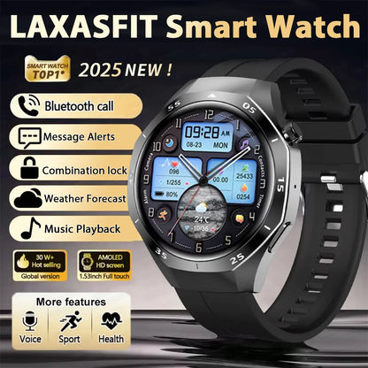 LAXASFIT Outdoor Sports Smart Watch Fitness Tracking 1.52inch HD Bluetooth  New Smartwatch