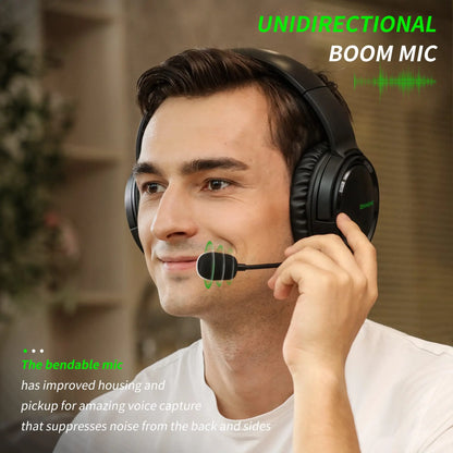 Gaming Headset with Mic for Xbox Series X|S Xbox One PS4 PS5 PC Switch, Wired Audio Gamer Headphones with Microphone
