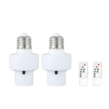 Smart LED Lampholder E27 AC85-265V with Remote, Timer, Color Changing, Universal Socket, Easy Install