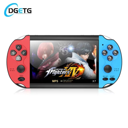 X7 Handheld Game Console 4.3 Inch HD Screen 8G Built-in 10000 Classic Games Mini Video Gaming Device
