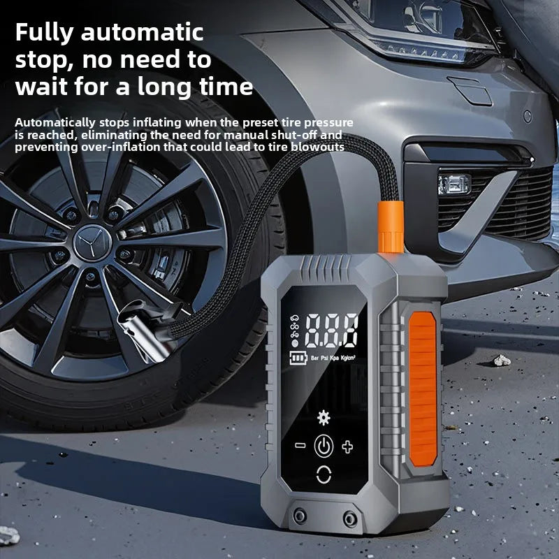 Car Mounted Inflation pump. Tire Pressure Measuring