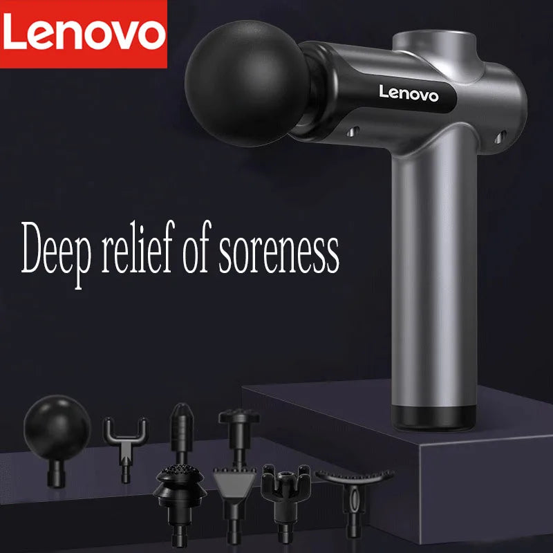 Lenovo Brand Muscle Massager 6-8Massage Head Long Lasting Battery Life LED Touch