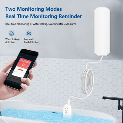 Water Leak Detector  Flood Sensor Smart Life APP Remote Monitoring Flood Alert Security