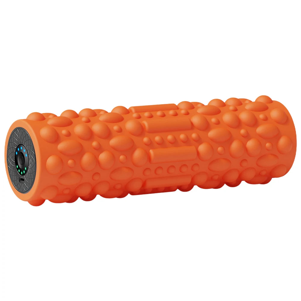 Electric Vibrating Foam Roller Massage Column Rechargeable Exercise Roller 5 Mode Muscle Tissue Massager Roller for Yoga Pilates