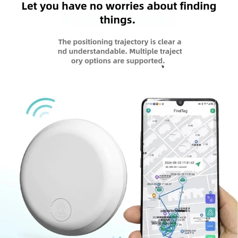 Lenovo  GPS Tracker Bluetooth 5.3 Anti-Lost GPS Mini Device Pet Kids Bag Wallet Track For IOS Android Smart Finder Locator 2026