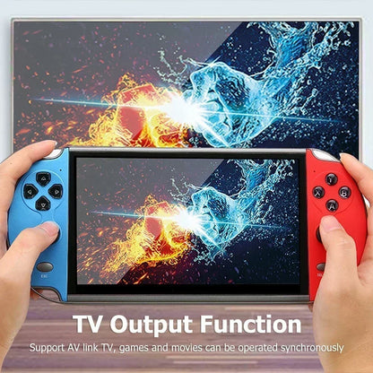 X7 Handheld Game Console 4.3 Inch HD Screen 8G Built-in 10000 Classic Games Mini Video Gaming Device