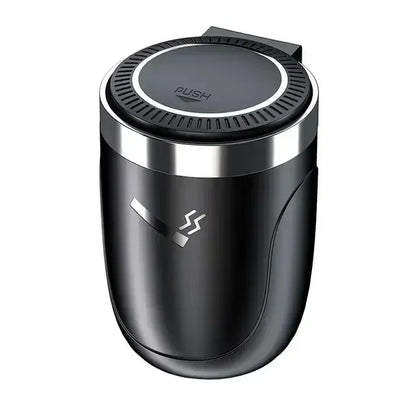 LED Car Ashtray Flame Retardant Aluminum Alloy, Smokeless Cigarette Holder
