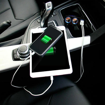 Universal Car Cigarette Lighter Socket Adapter Dual Double Accessories 12V Charger Dual Charger USB Car USB Splitter Plug O1V0
