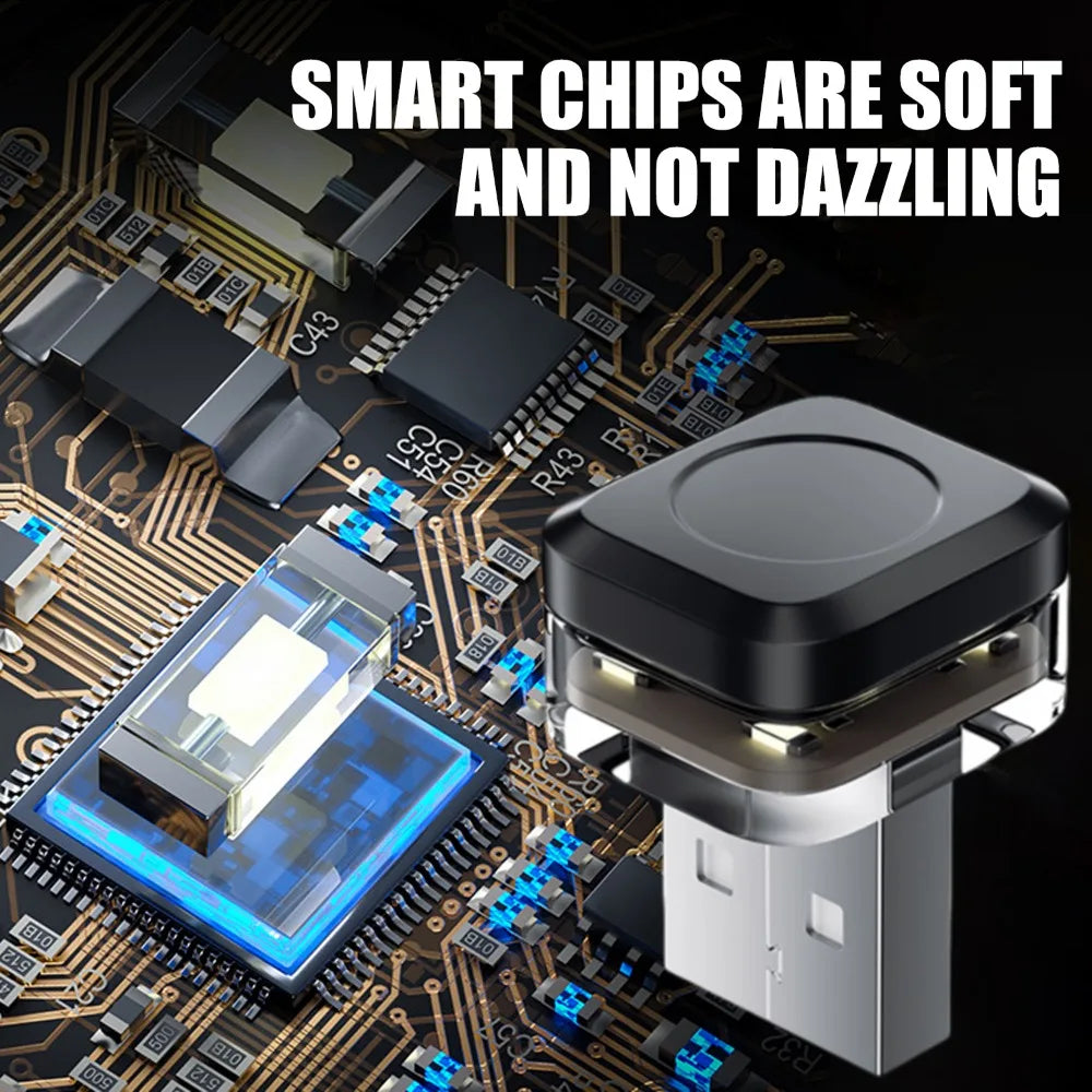 Mini USB Interior car Lights, Atmosphere Lamp LED Neon .