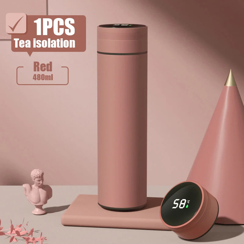 Outdoor Smart Thermos Cup 304 Stainless Steel Smart Temperature Display Waterproof Double-wall Vacuum