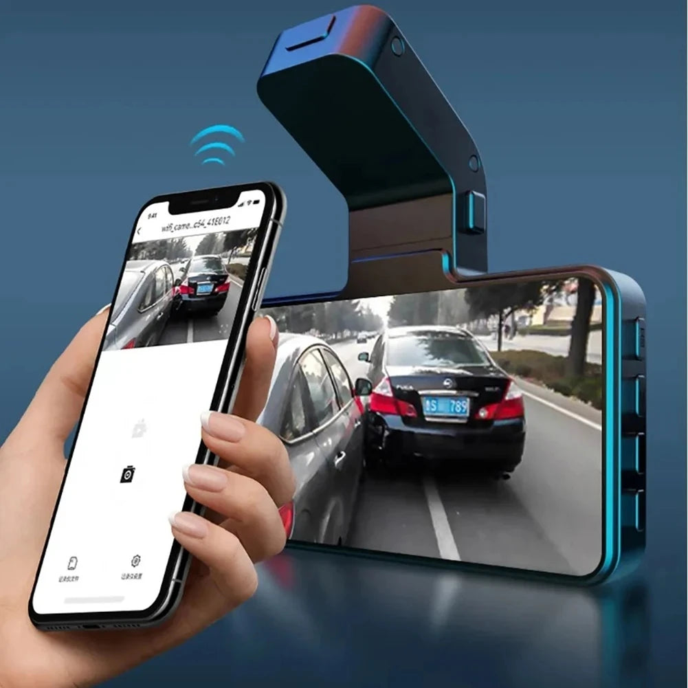 Dash Cam HD 1080P Car Charge WIFI Mobile Connect Front Rear Dual-Camera