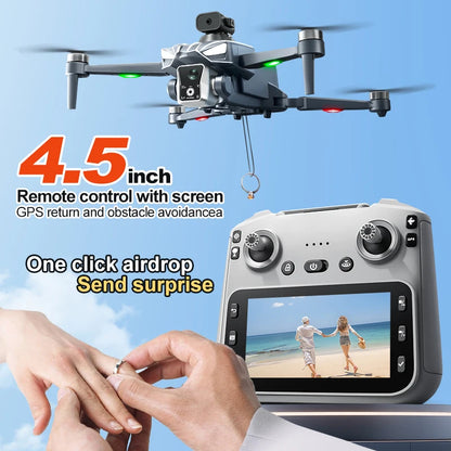 2026 K18 Max 8K Camera Drone 360° Obstacle Avoidance Panoramic 5G GPS Brushless Motor With Screen Remote