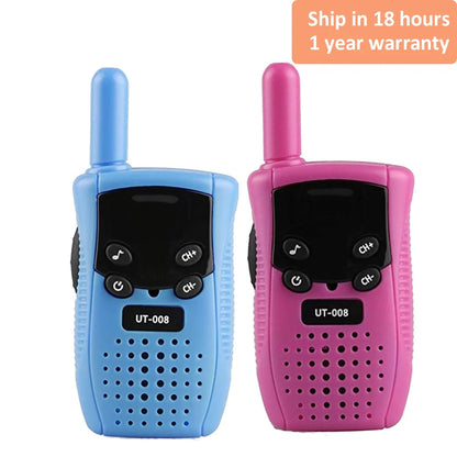 2PCS Mini Walkie Talkie Children Handheld, Long Range, Portable